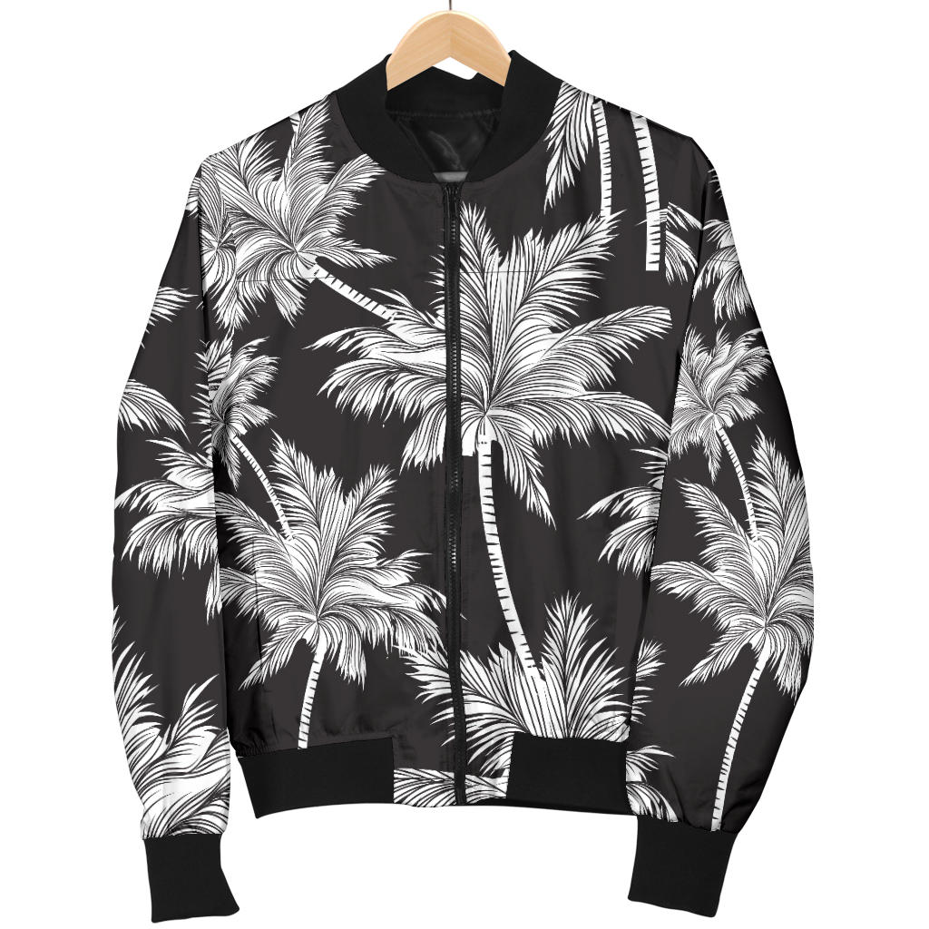 Palm Tree Pattern Print Design PT03 Men Bomber Jacket