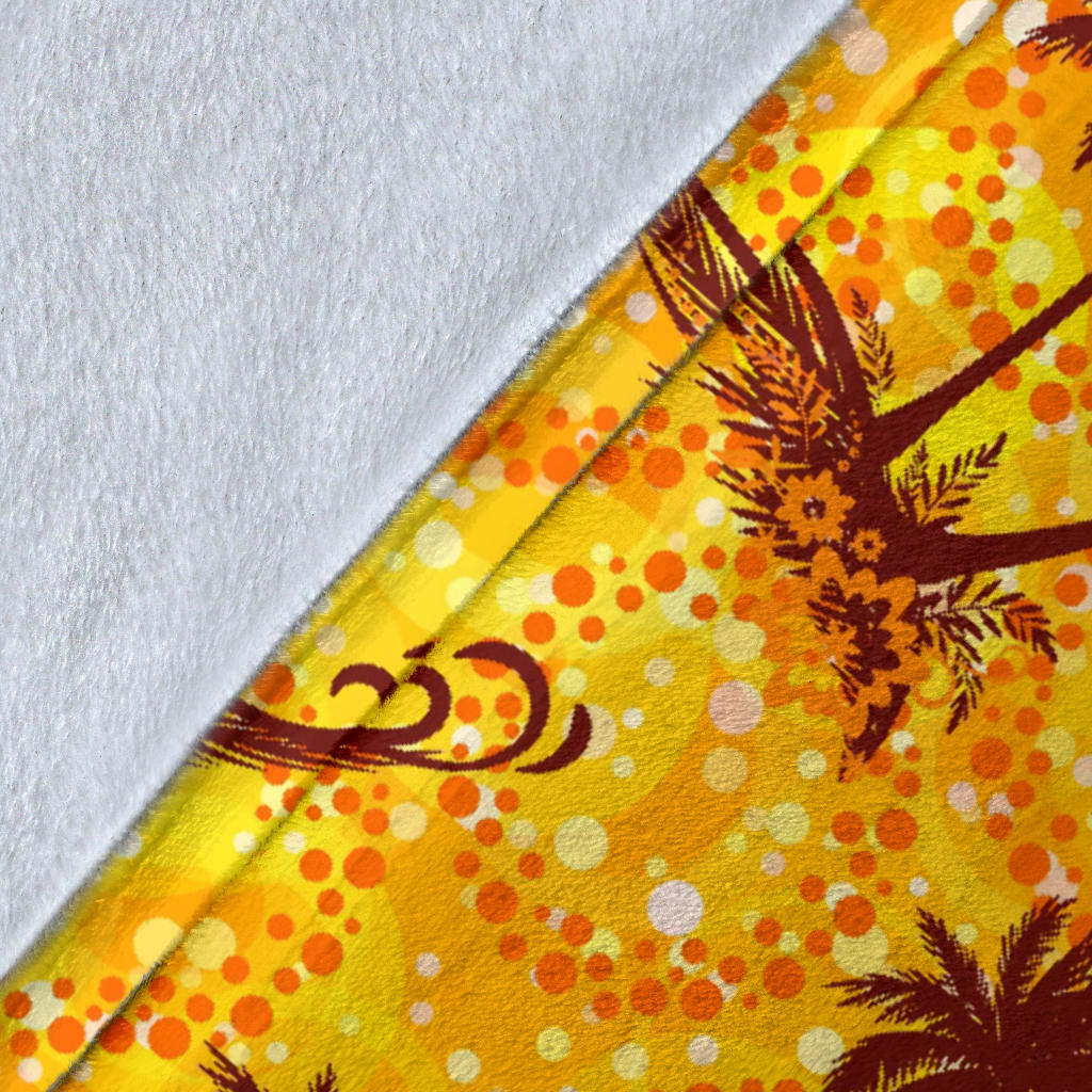 Palm Tree Pattern Print Design PT012 Fleece Blanket