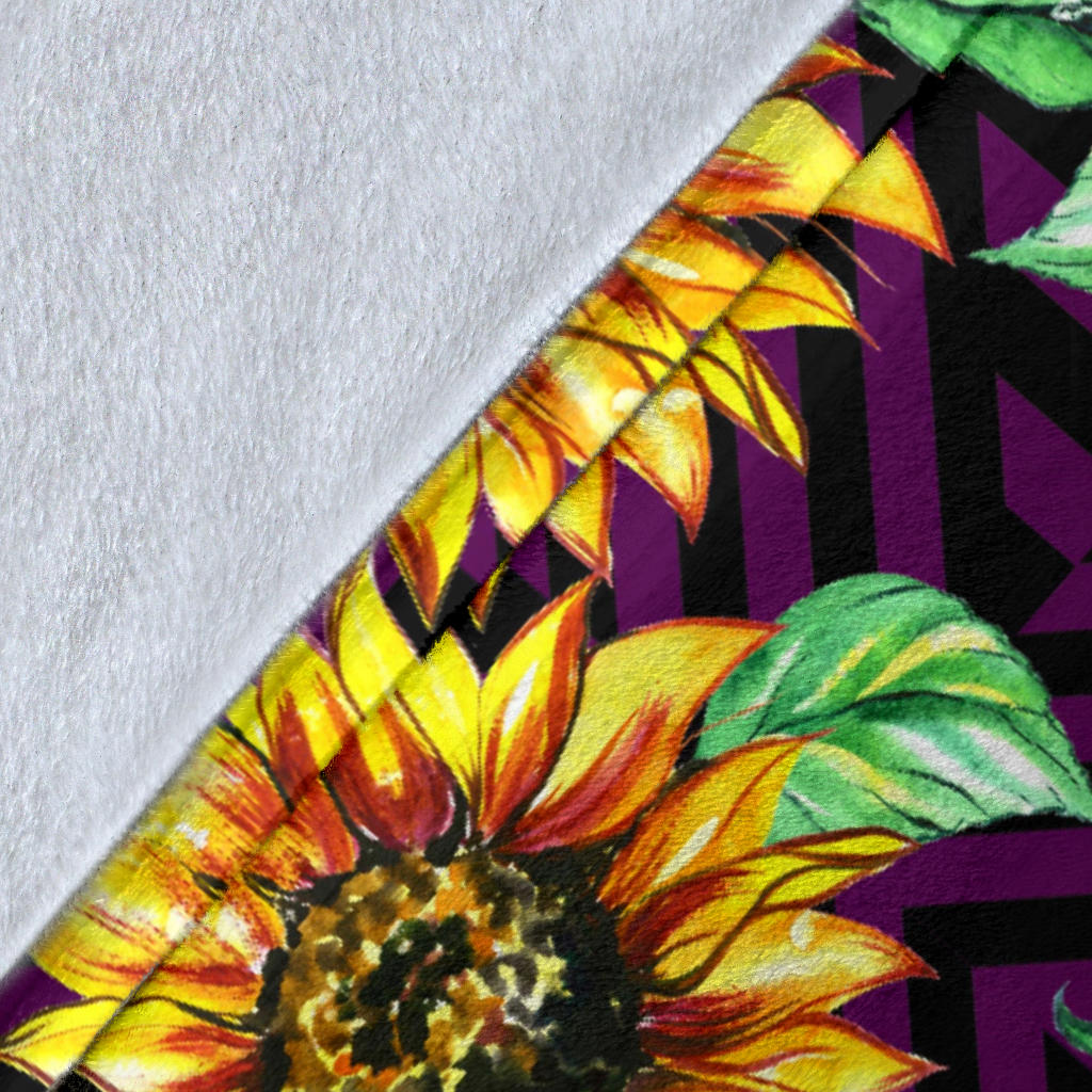 Sunflower Pattern Print Design SF012 Fleece Blanket