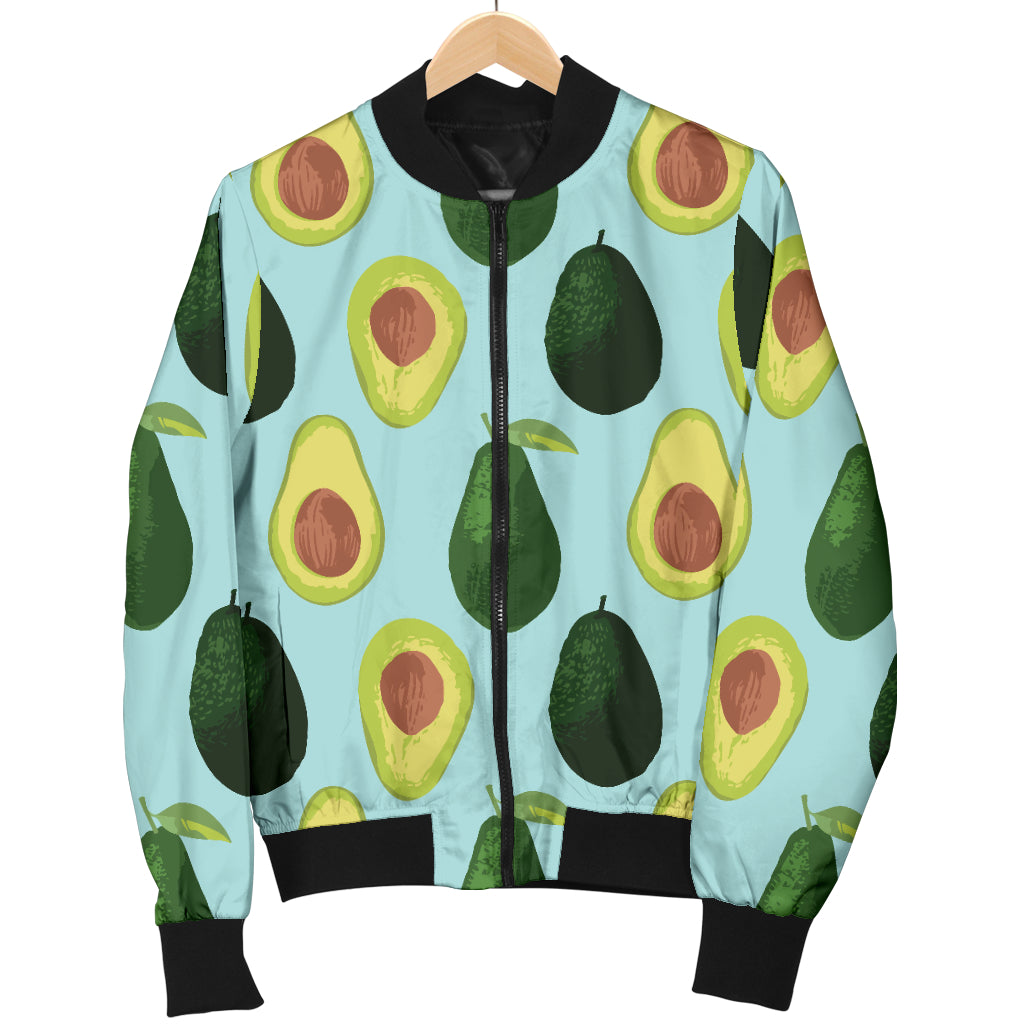 Avocado Pattern Print Design 04 Women's Bomber Jacket