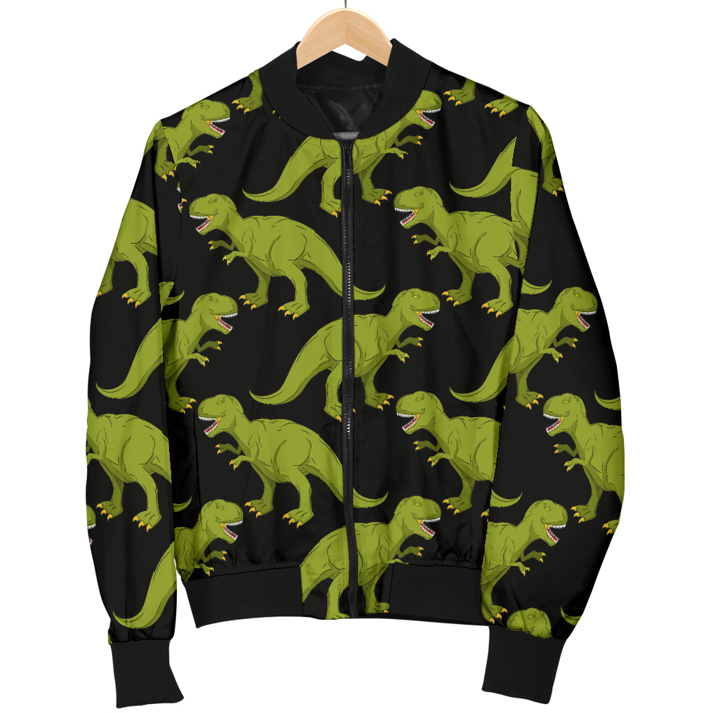 T Rex Pattern Print Design A02 Women's Bomber Jacket