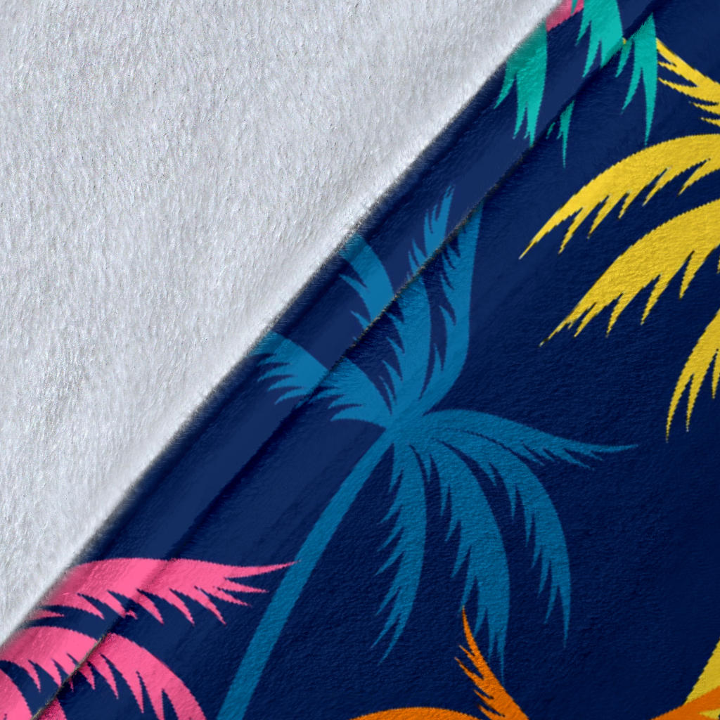 Palm Tree Pattern Print Design PT013 Fleece Blanket
