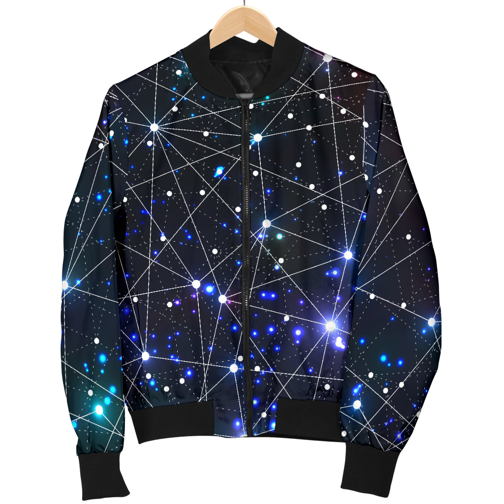Cosmic Pattern Print Design 01 Women's Bomber Jacket