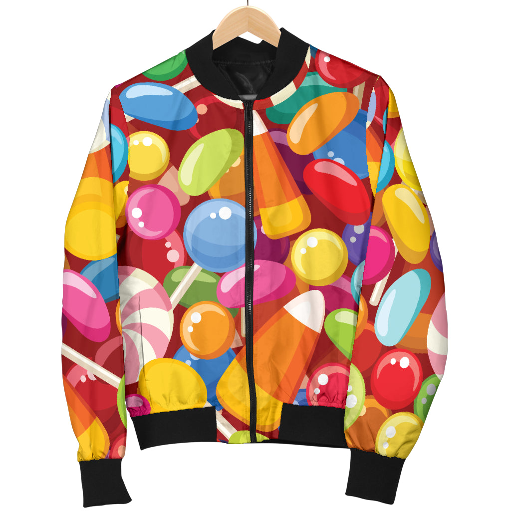 Candy Pattern Print Design 02 Women's Bomber Jacket