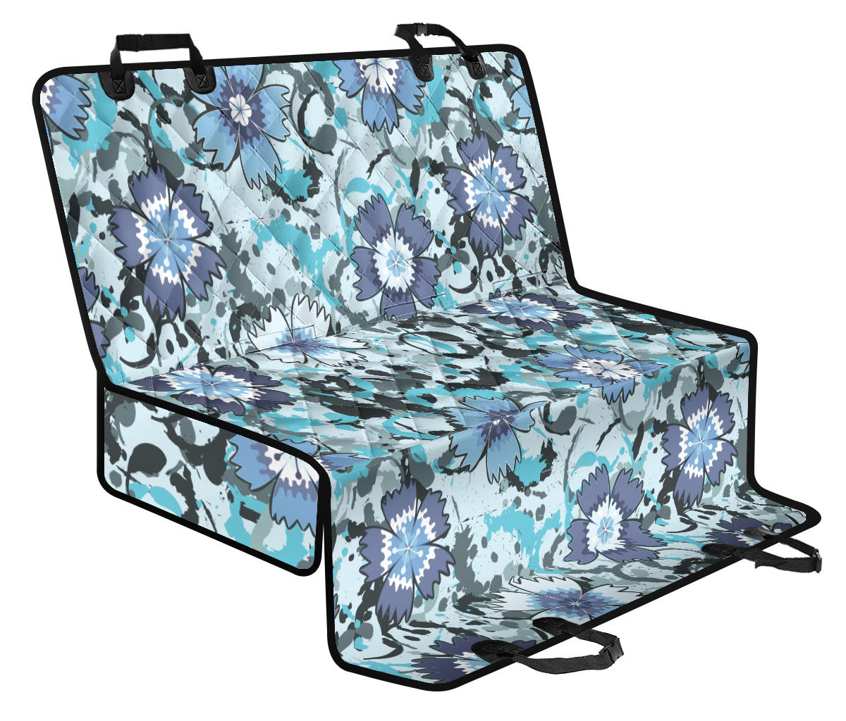 Carnations Pattern Print Design CN04 Rear Dog Seat Cover