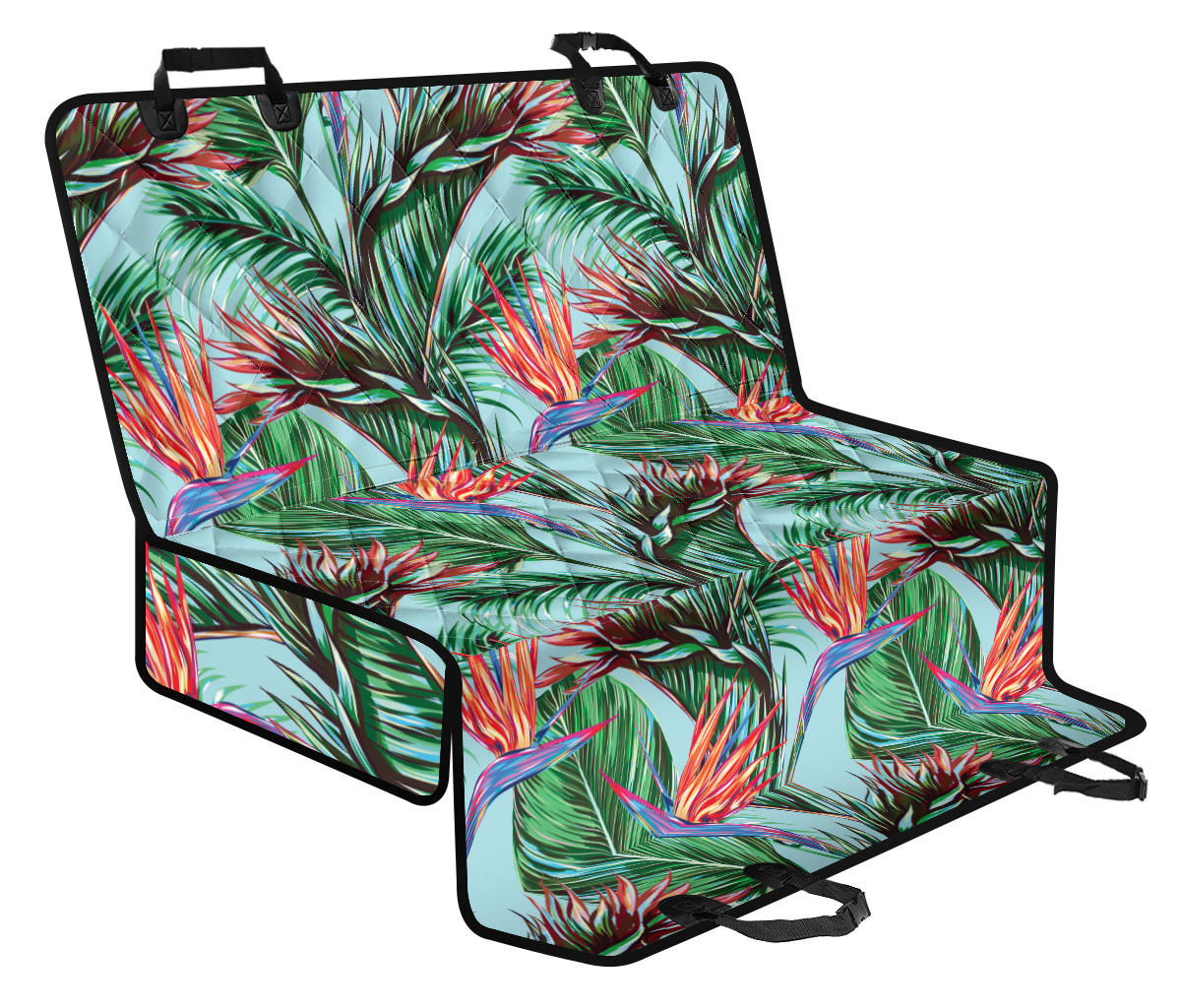 Bird Of Paradise Pattern Print Design BOP01 Rear Dog Seat Cover