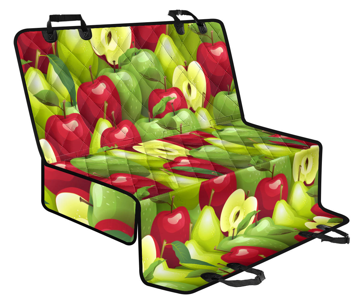 Apple Pattern Print Design AP03 Rear Dog Seat Cover