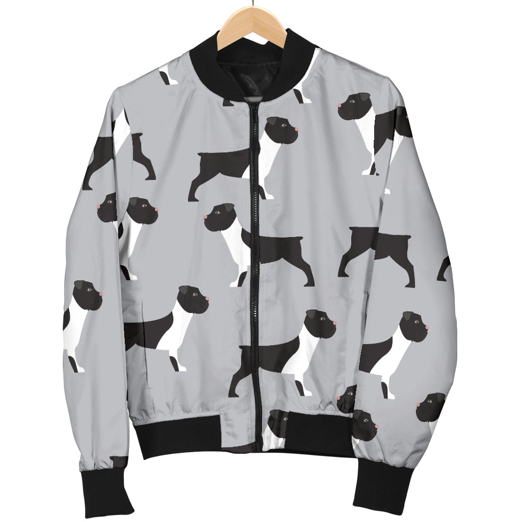 Boxers Pattern Print Design 01 Women's Bomber Jacket