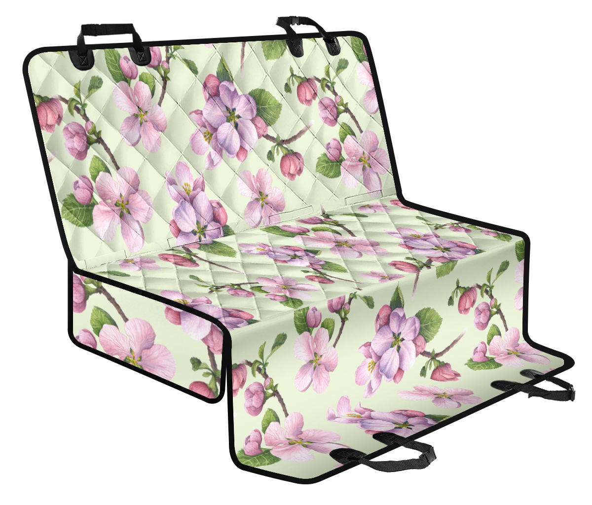 Apple Blossom Pattern Print Design AB05 Rear Dog Seat Cover