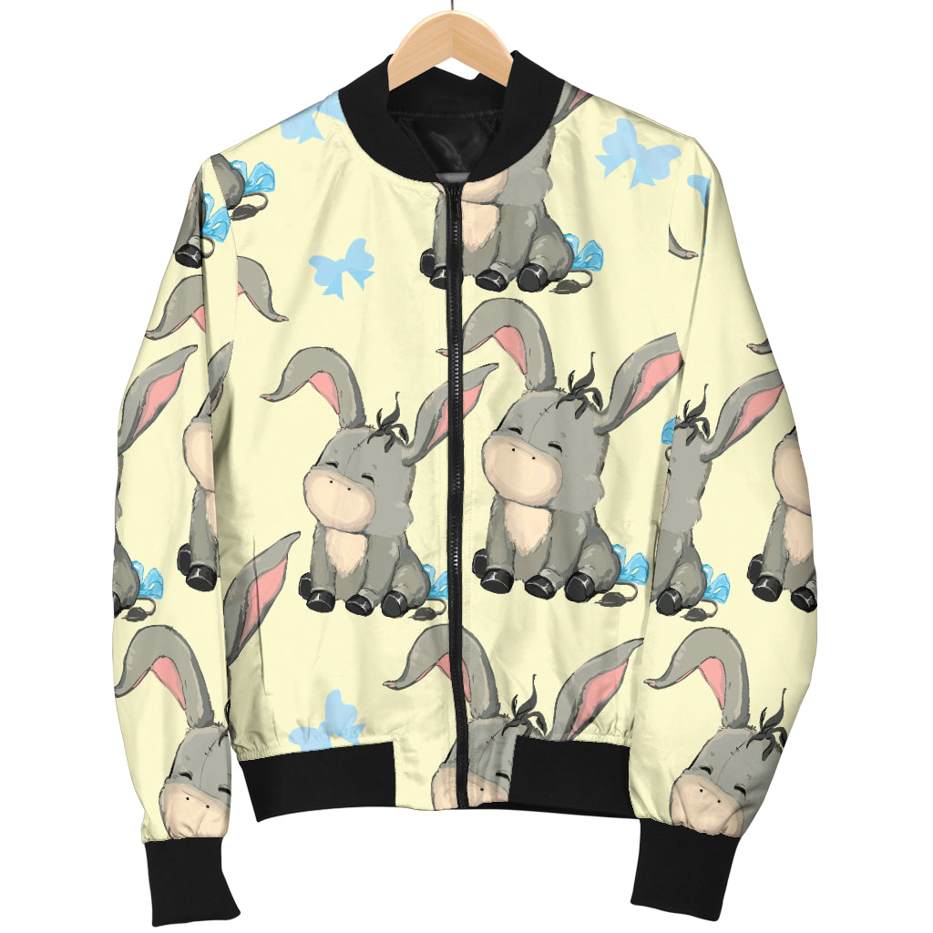 Donkey Baby Pattern Print Design 02 Women's Bomber Jacket