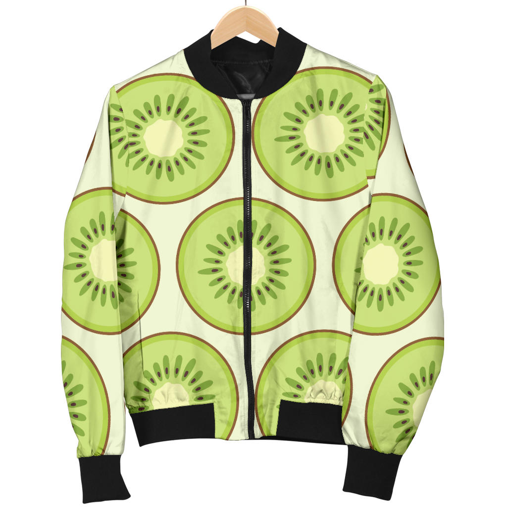 Kiwi Pattern Print Design KW02 Men Bomber Jacket