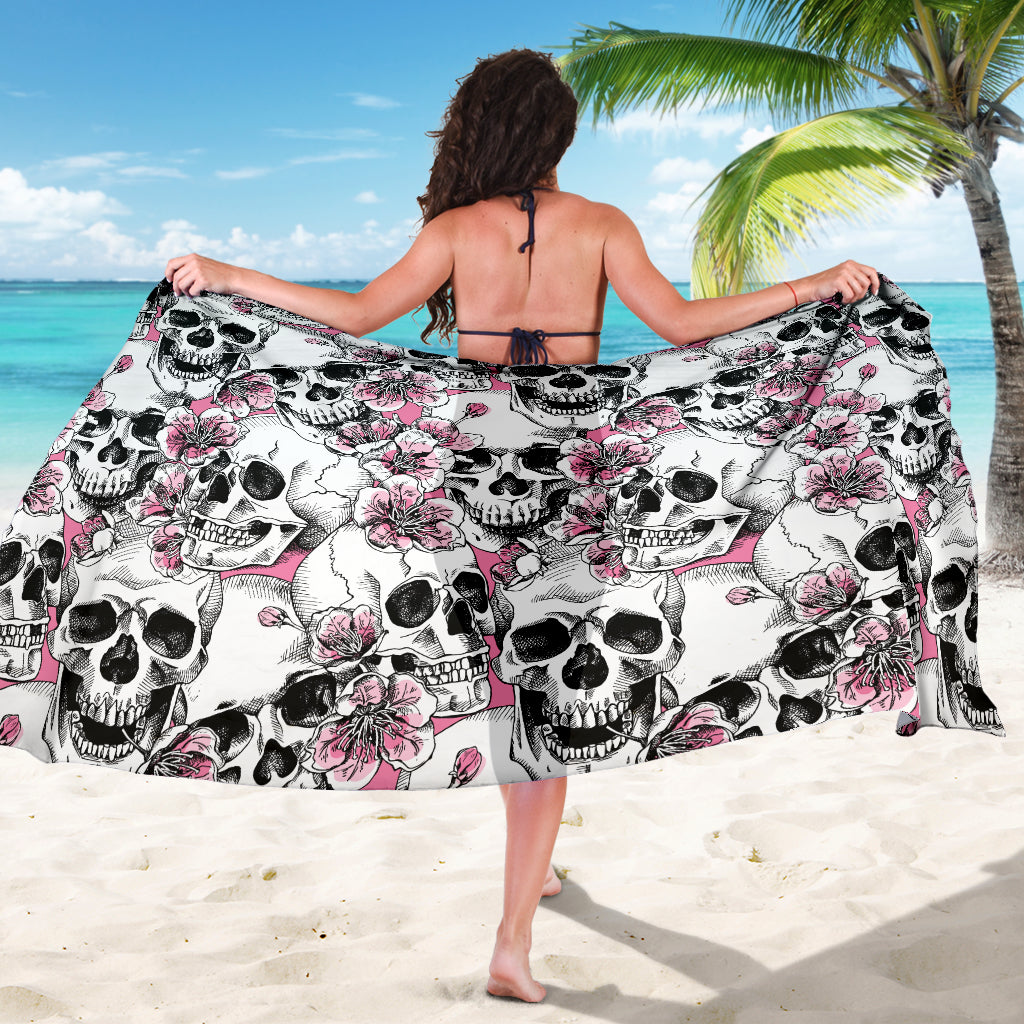 Cherry Blossom Pattern Print Design CB03 Sarong Pareo Wrap