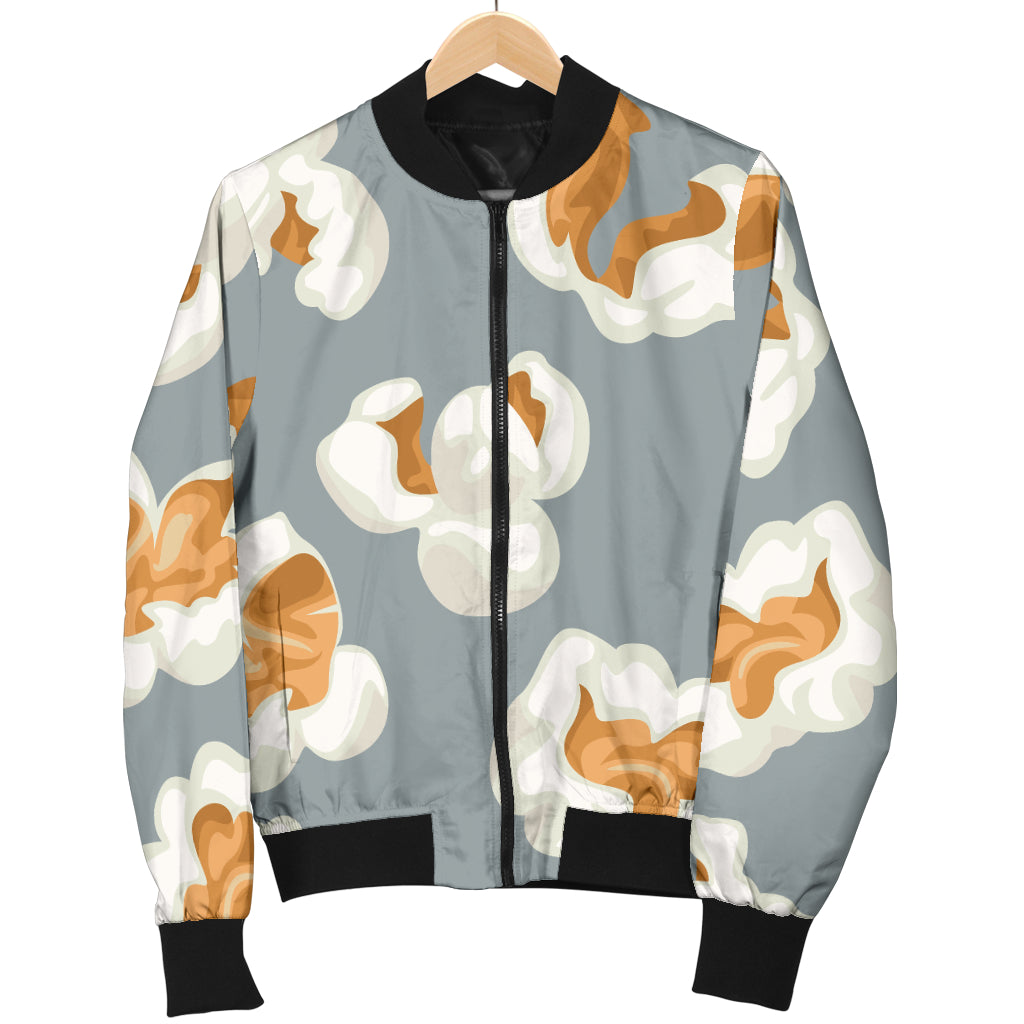 Popcorn Pattern Print Design A05 Women's Bomber Jacket