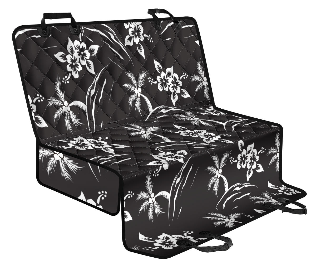 Palm Tree Pattern Print Design PT02 Rear Dog Seat Cover