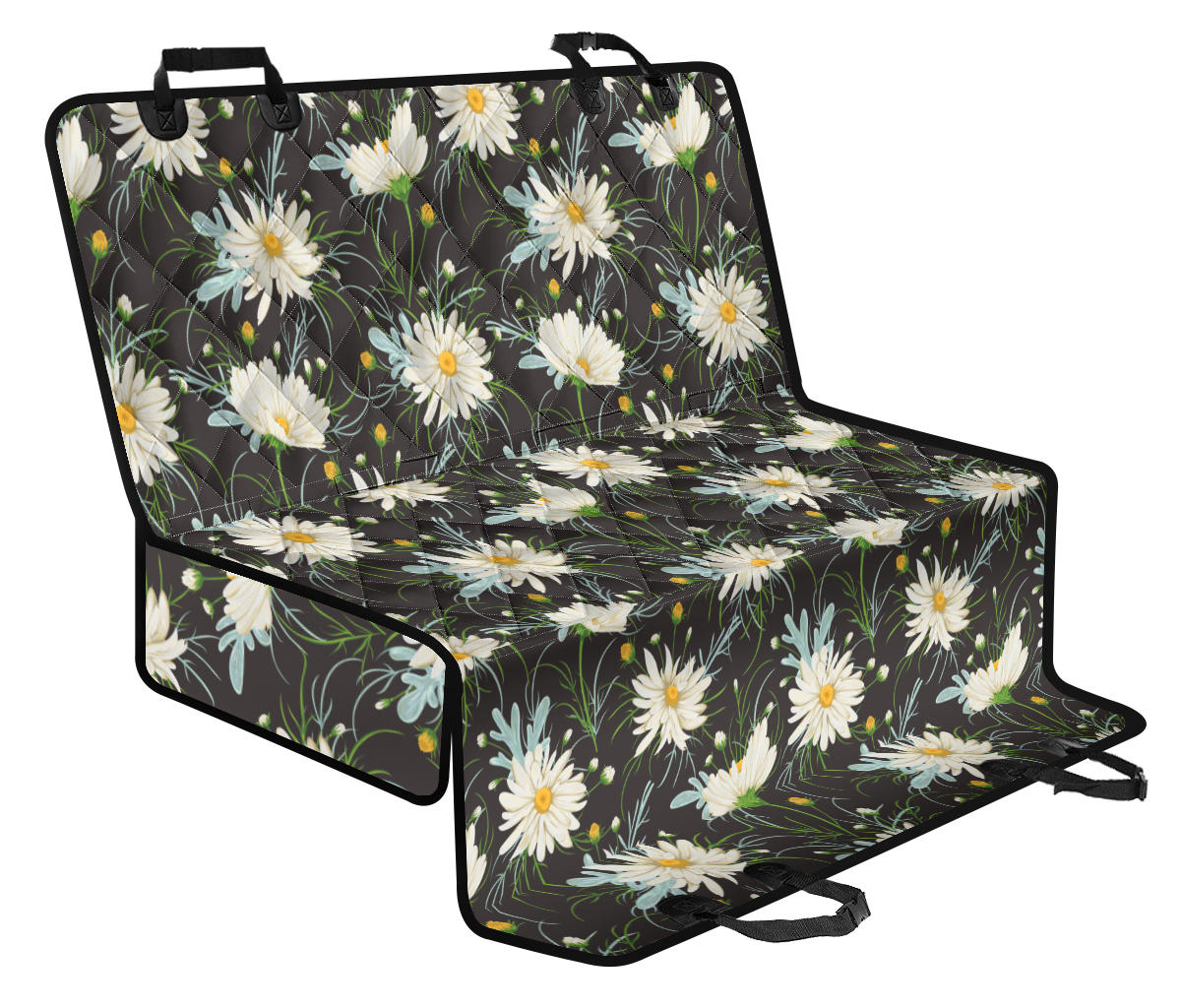 Daisy Pattern Print Design DS08 Rear Dog Seat Cover
