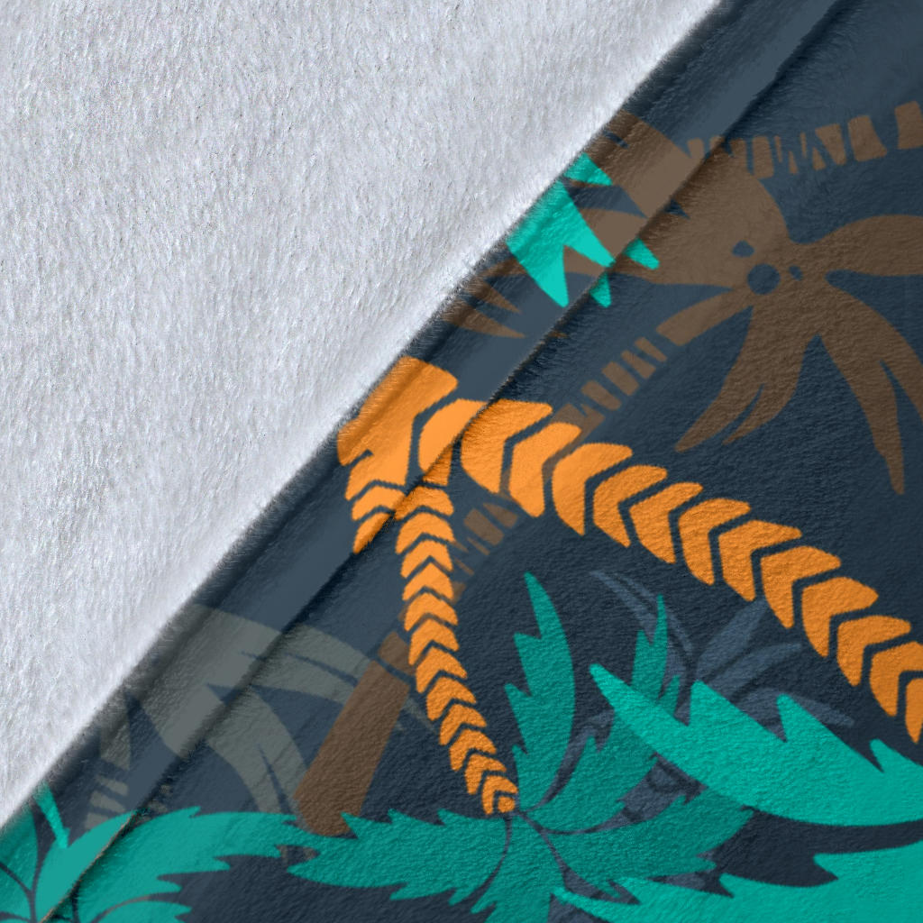 Palm Tree Pattern Print Design PT01 Fleece Blanket