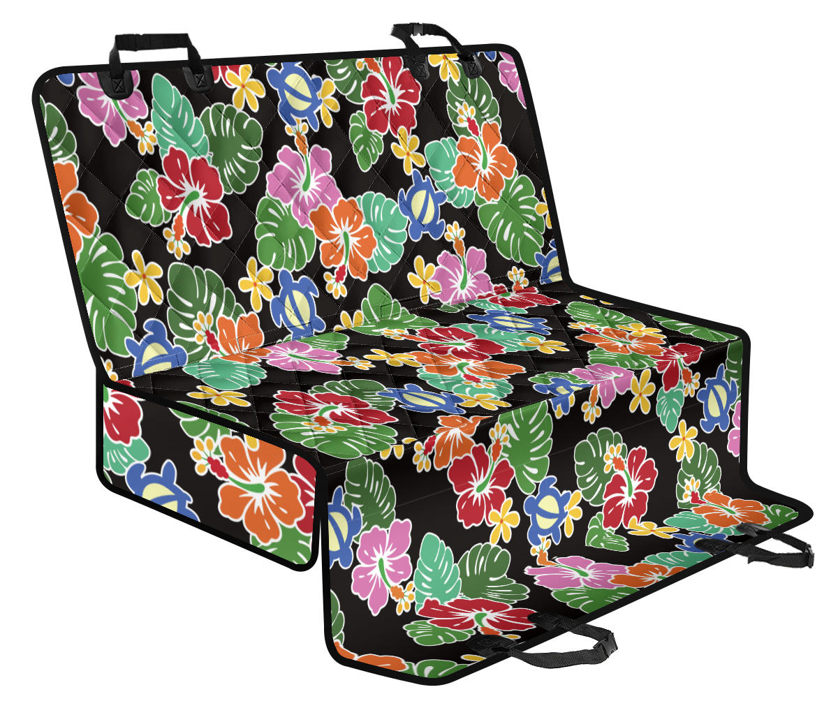 Hawaiian Themed Pattern Print Design H010 Rear Dog Seat Cover