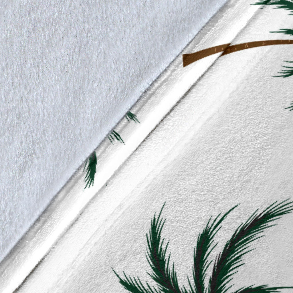 Palm Tree Pattern Print Design PT07 Fleece Blanket