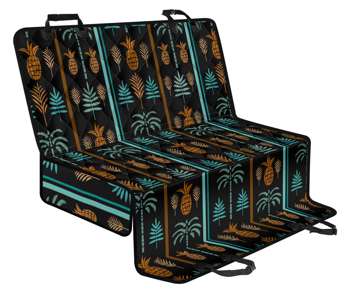 Hawaiian Themed Pattern Print Design H023 Rear Dog Seat Cover