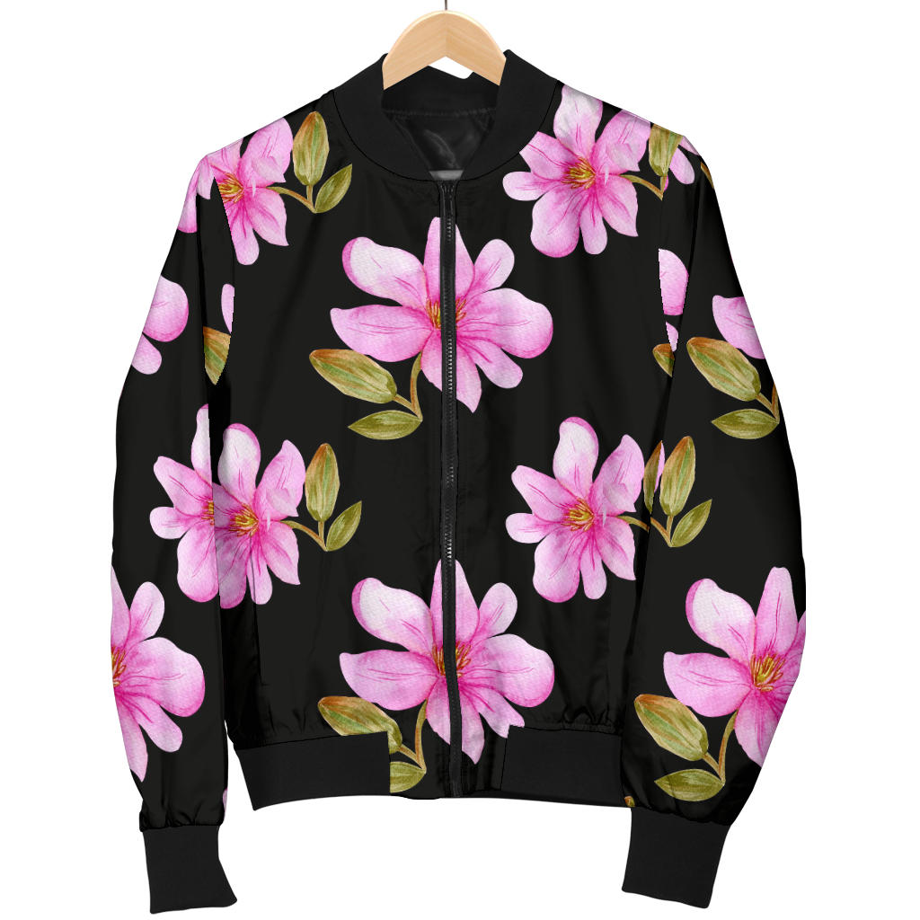 Magnolia Pattern Print Design MAG06 Men Bomber Jacket