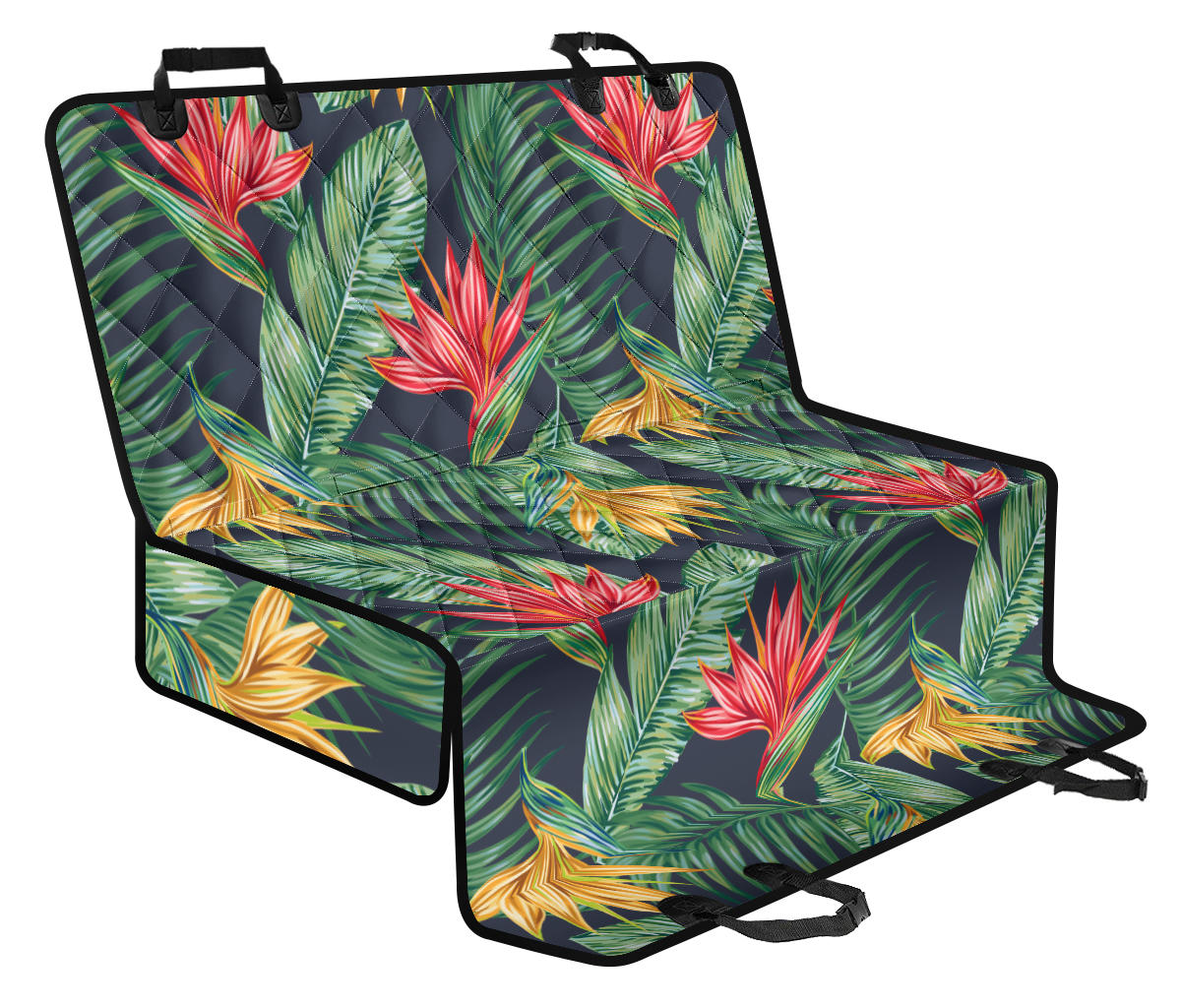 Bird Of Paradise Pattern Print Design BOP09 Rear Dog Seat Cover