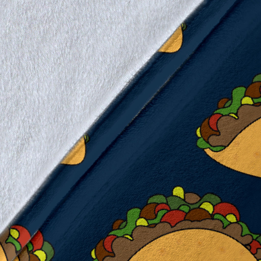 Taco Pattern Print Design TC04 Fleece Blanket
