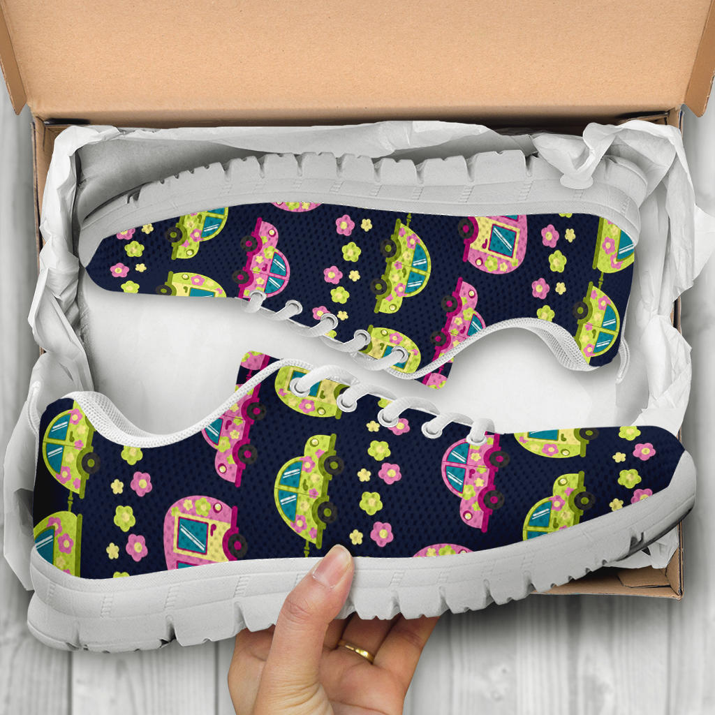 Camper Cute Camping Design No 3 Print Sneakers White Bottom Shoes