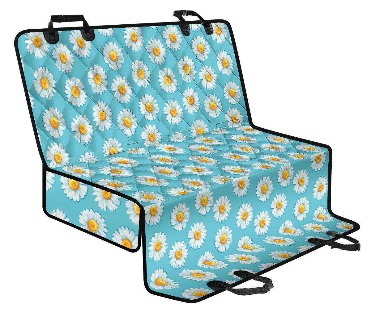 Daisy Pattern Print Design DS03 Rear Dog Seat Cover