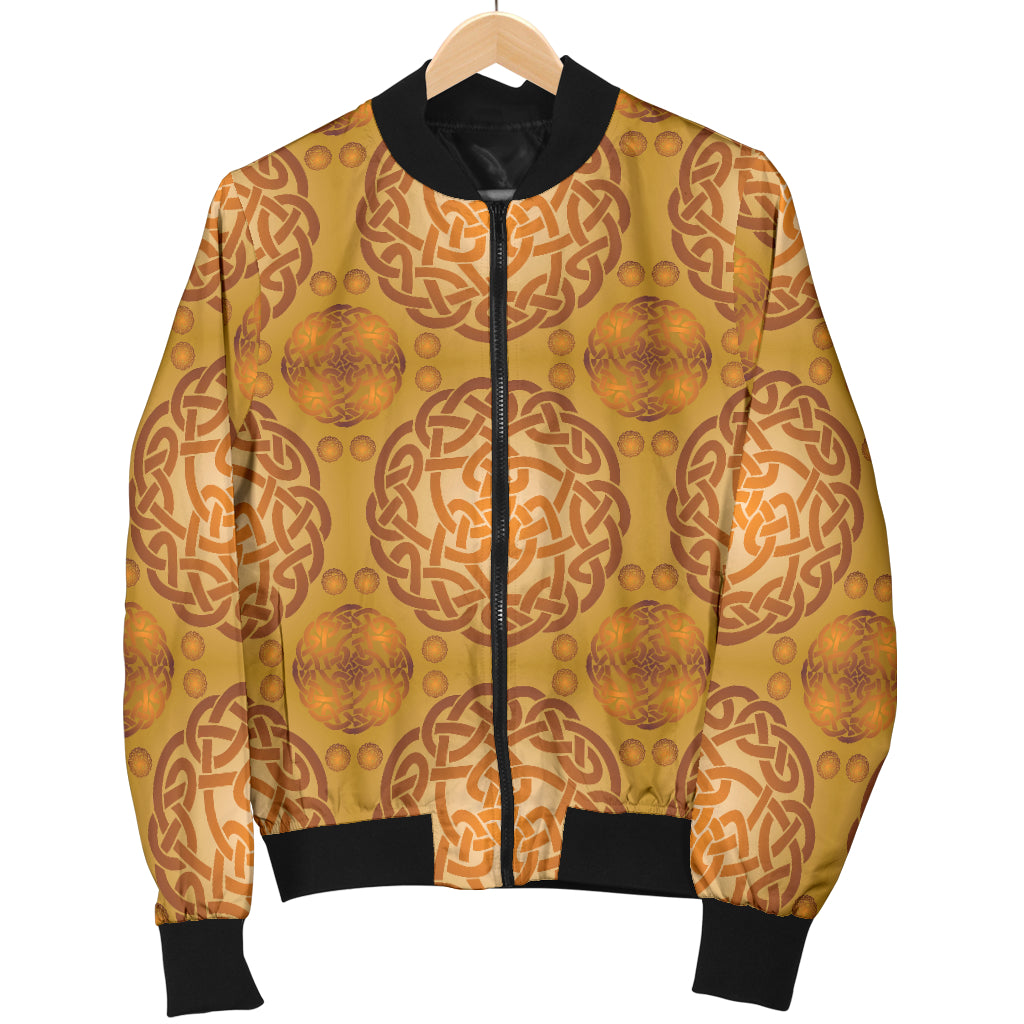 Celtic Pattern Print Design 01 Women's Bomber Jacket