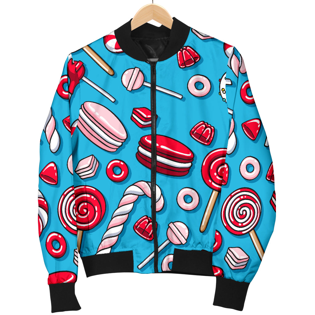 Candy Pattern Print Design 05 Women's Bomber Jacket