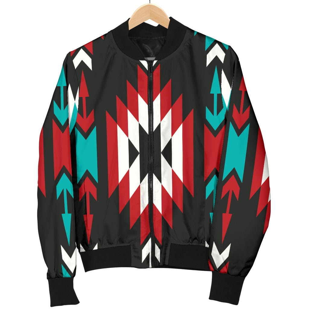 Native Pattern Print Design A08 Women's Bomber Jacket