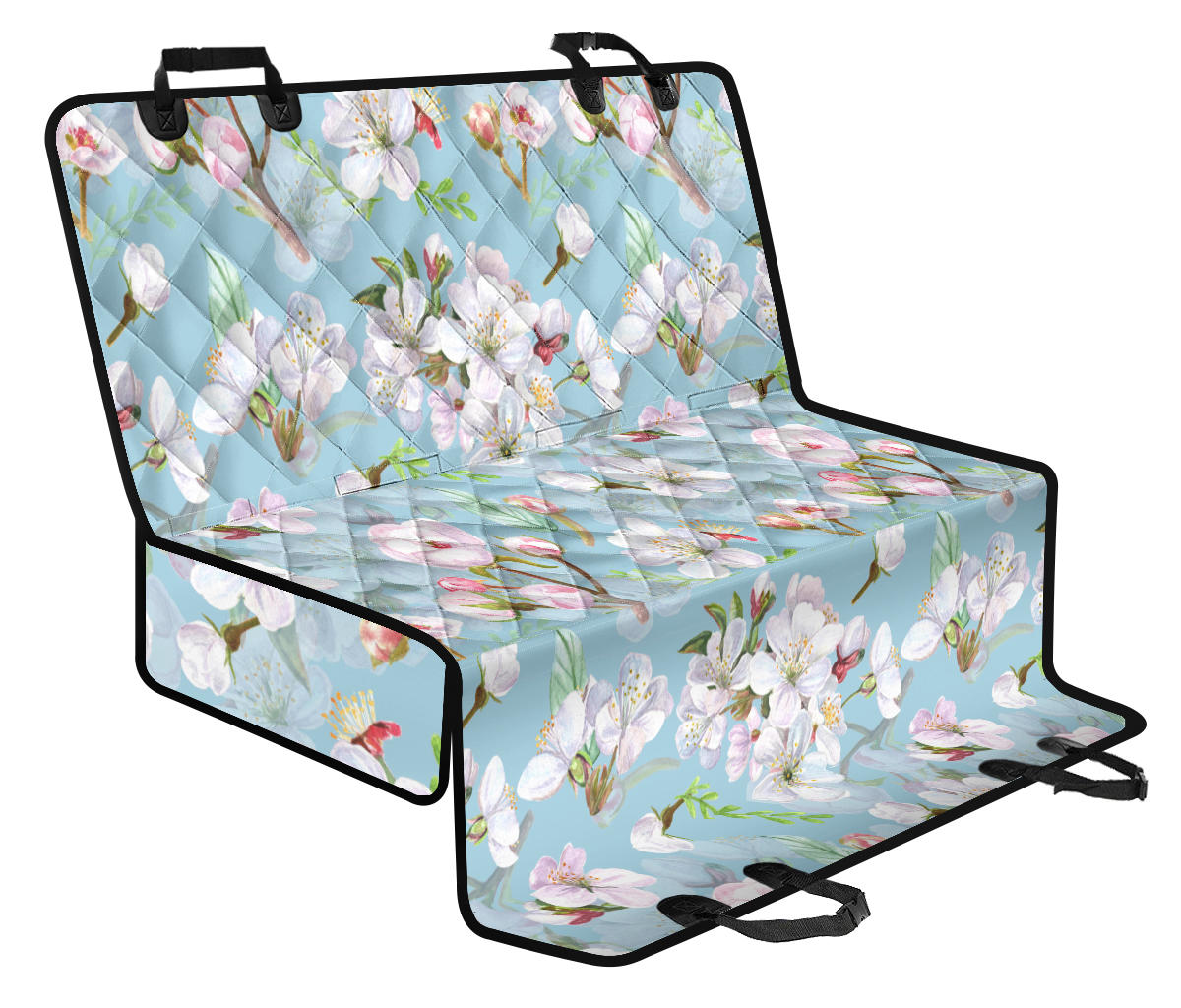 Apple Blossom Pattern Print Design AB06 Rear Dog Seat Cover