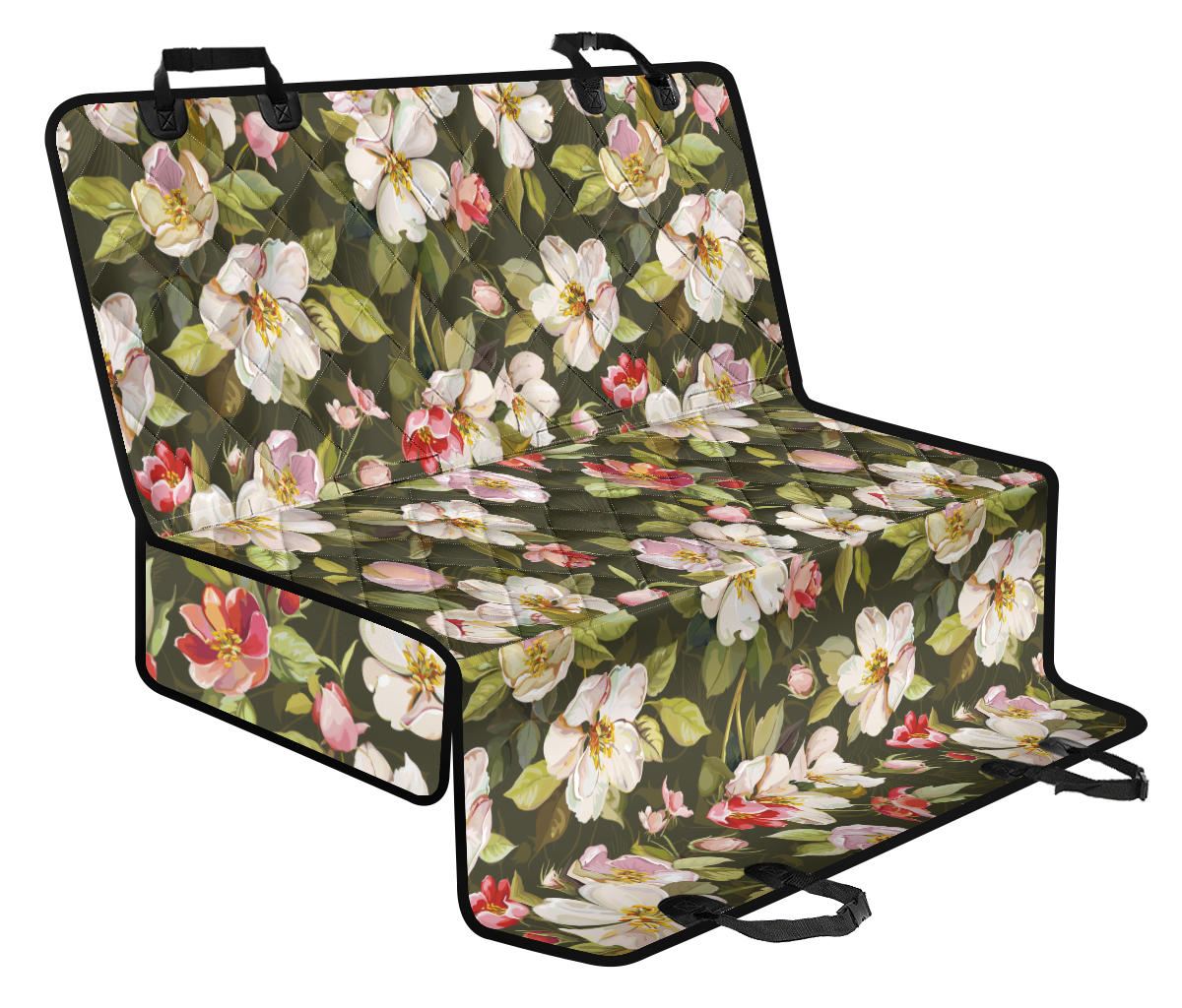Apple Blossom Pattern Print Design AB01 Rear Dog Seat Cover