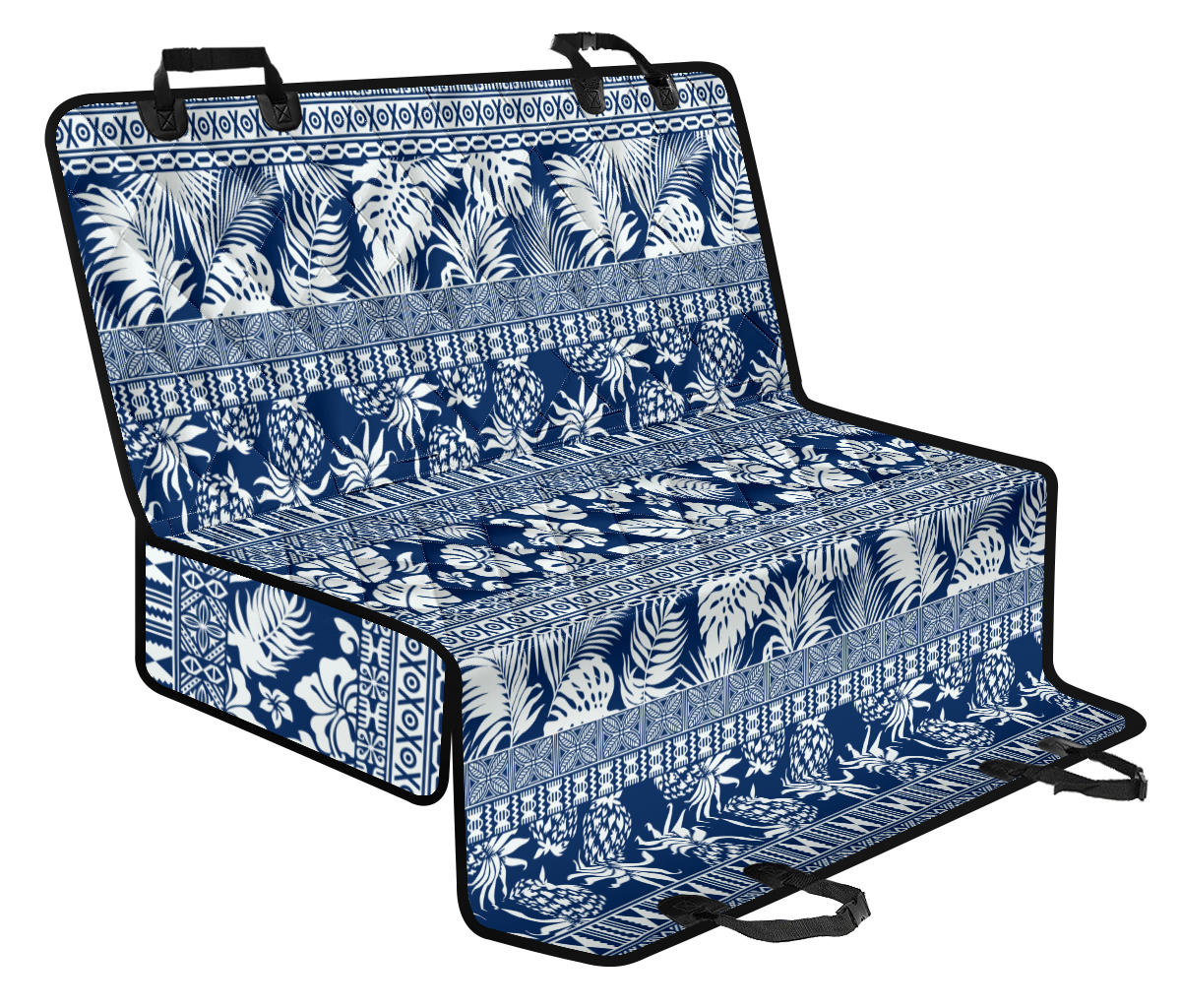 Hawaiian Themed Pattern Print Design H020 Rear Dog Seat Cover