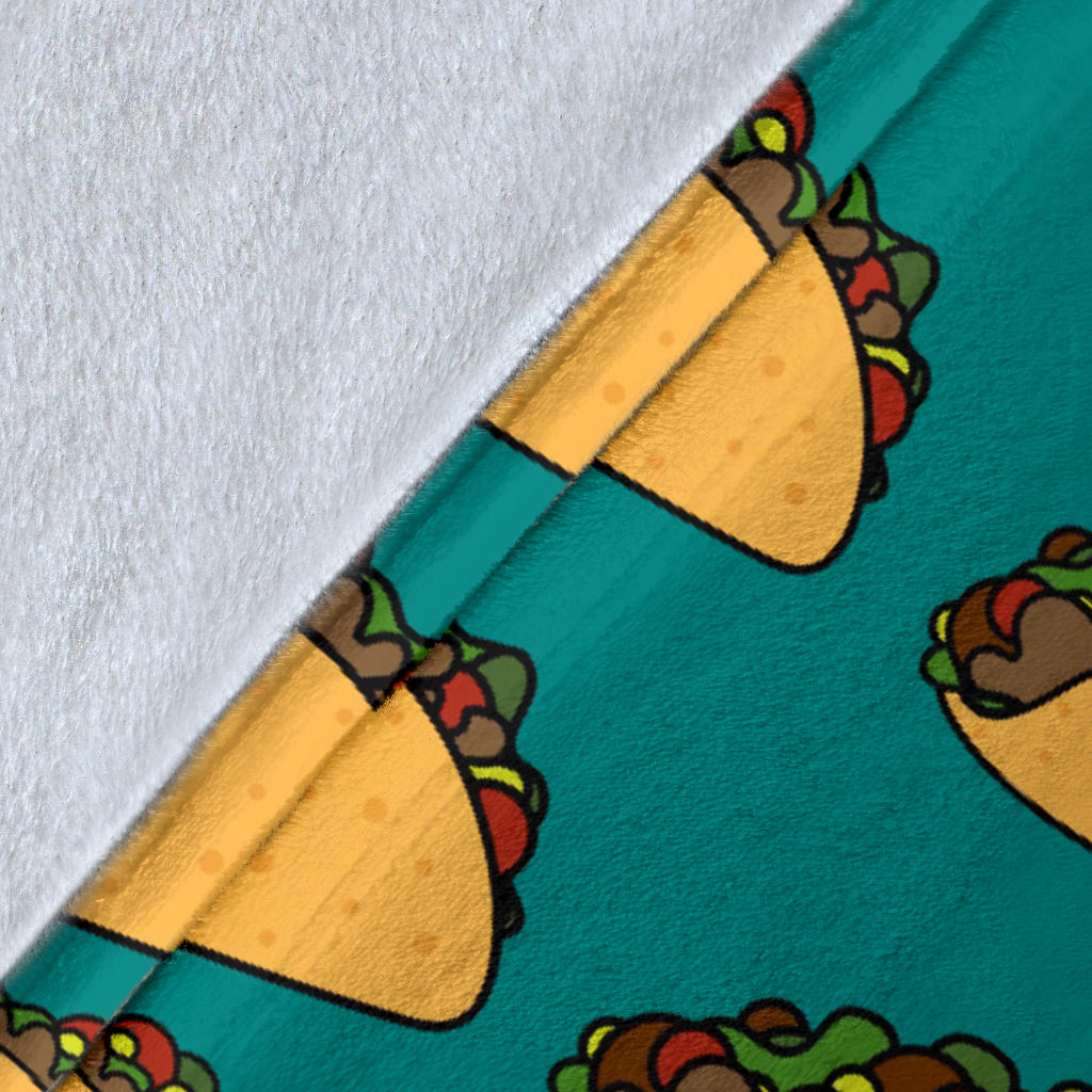 Taco Pattern Print Design TC07 Fleece Blanket