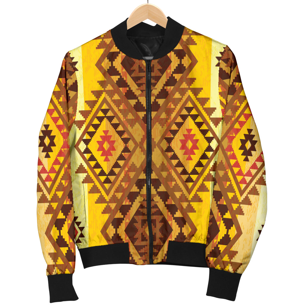 Native Pattern Print Design A09 Women's Bomber Jacket