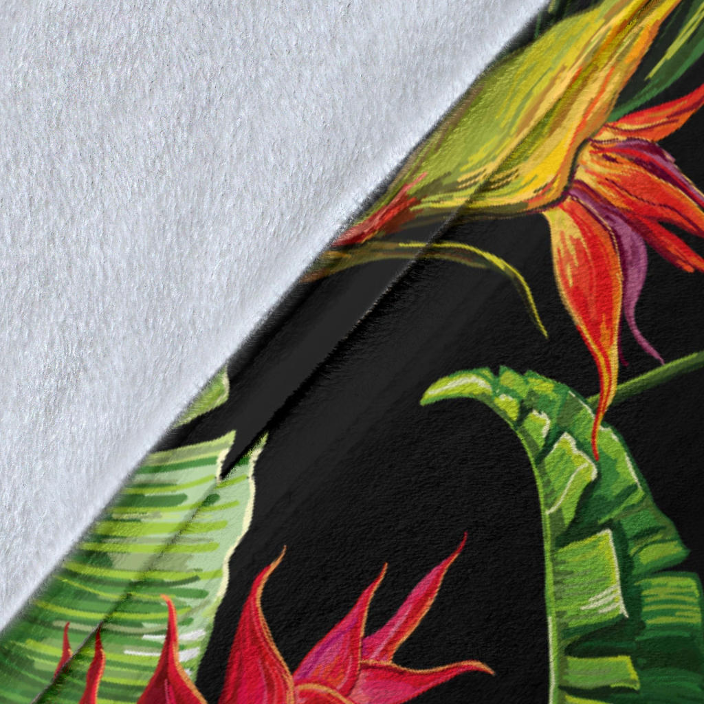 Bird Of Paradise Pattern Print Design BOP010 Fleece Blanket