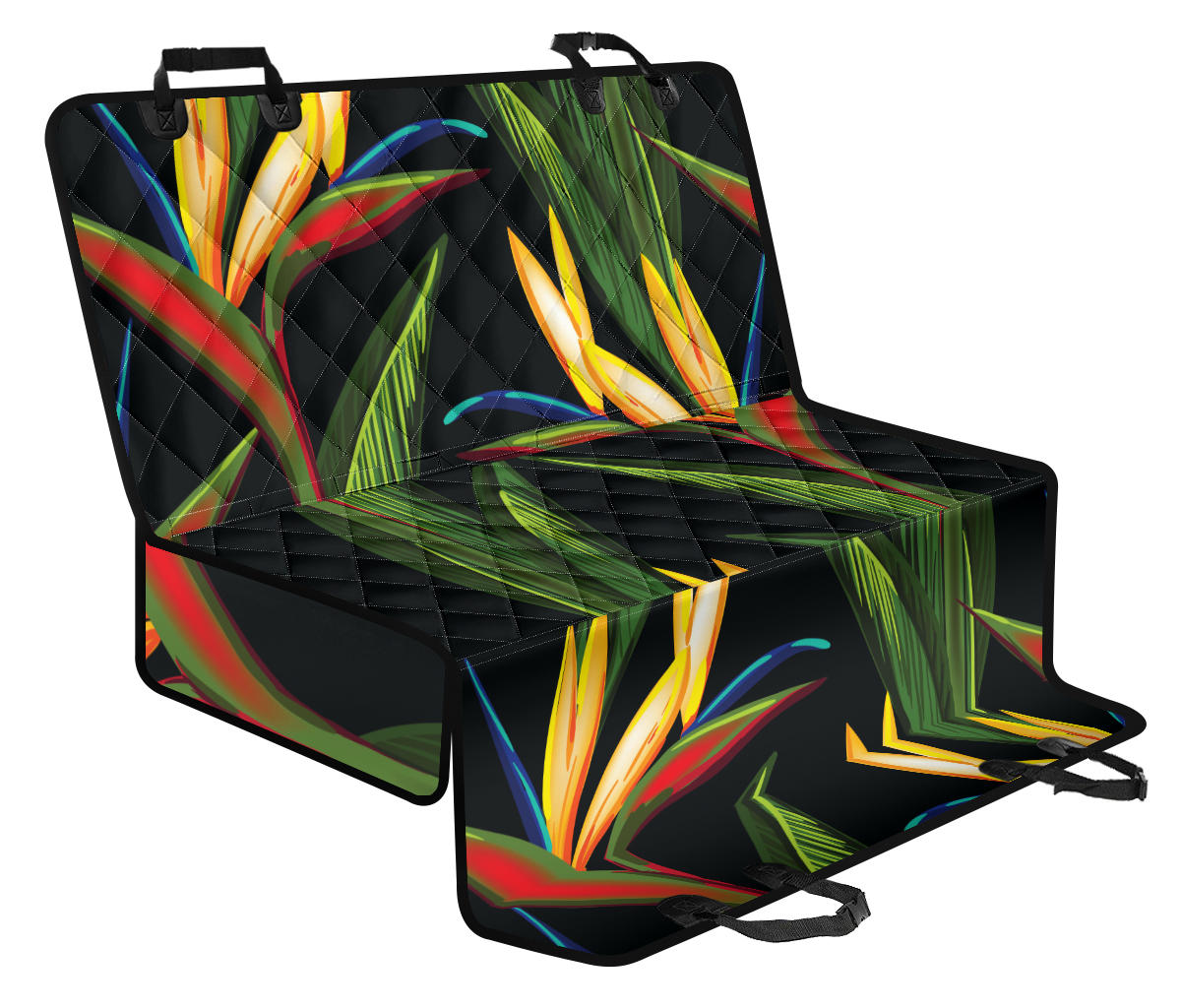 Bird Of Paradise Pattern Print Design BOP012 Rear Dog Seat Cover