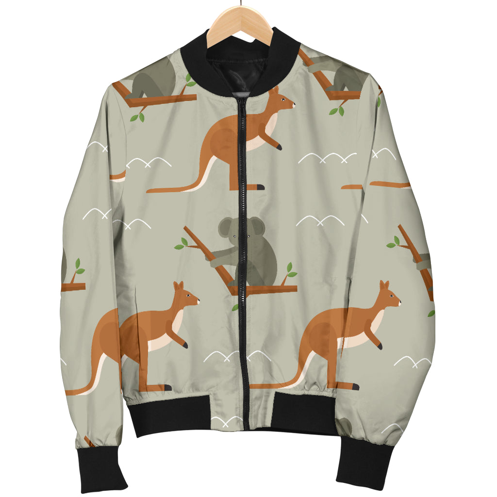 Koala Pattern Print Design 03 Women's Bomber Jacket