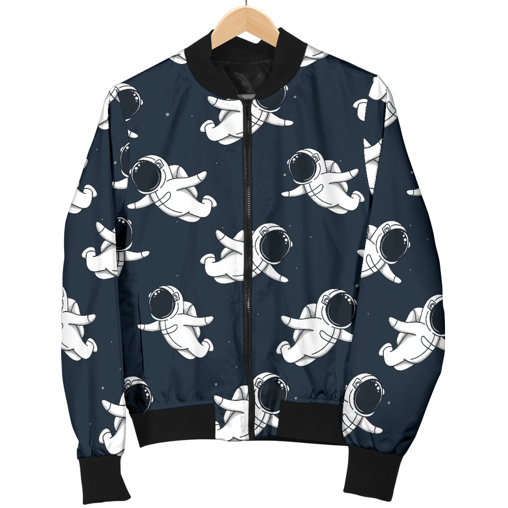 Astronaut Pattern Print Design 02 Women's Bomber Jacket