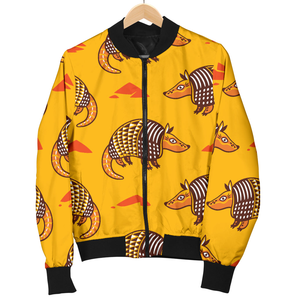 Armadillo Pattern Print Design 03 Women's Bomber Jacket