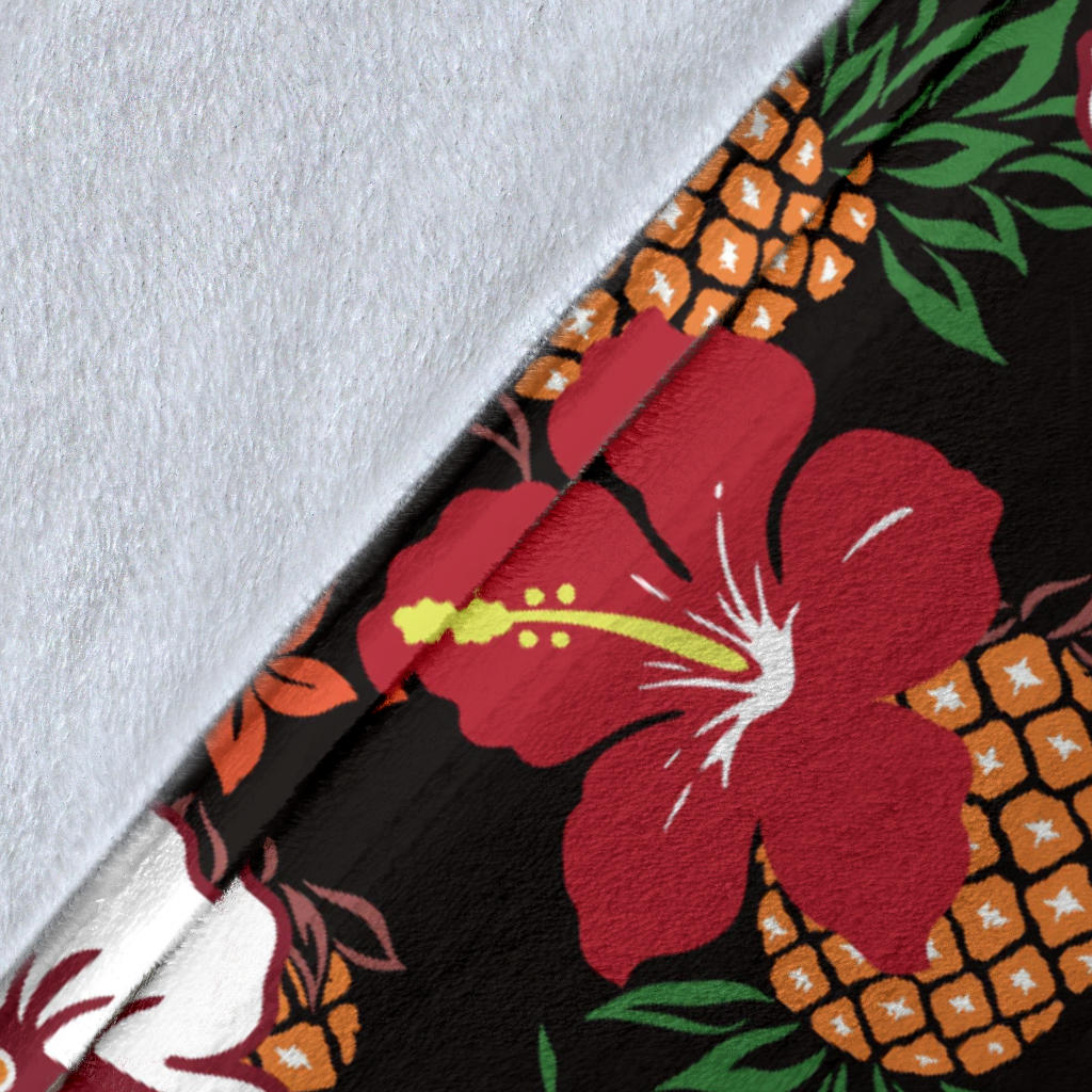 Hawaiian Themed Pattern Print Design H013 Fleece Blanket