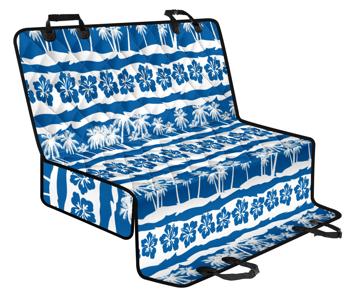 Hawaiian Themed Pattern Print Design H021 Rear Dog Seat Cover