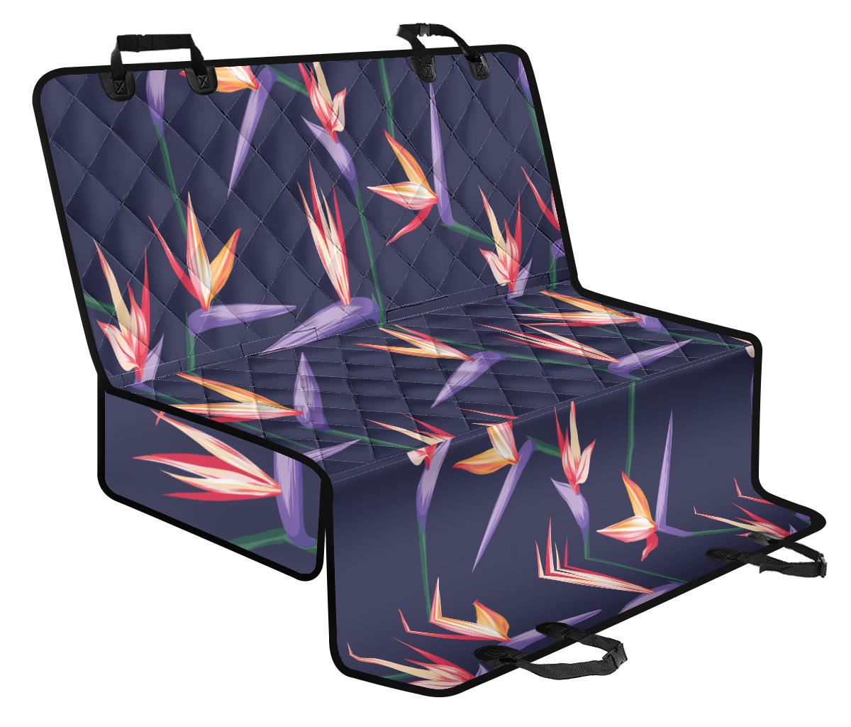Bird Of Paradise Pattern Print Design BOP015 Rear Dog Seat Cover
