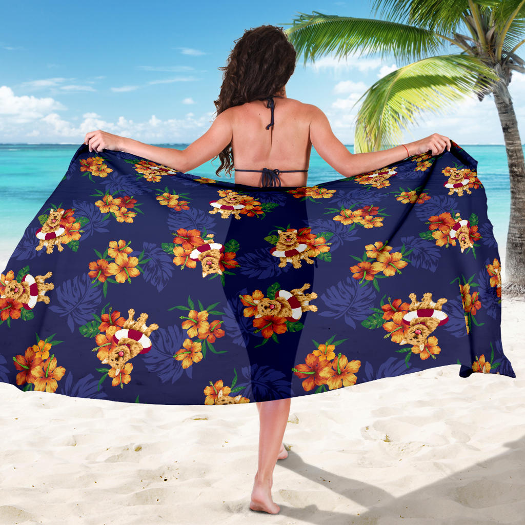 Hawaiian Themed Pattern Print Design H02 Sarong Pareo Wrap