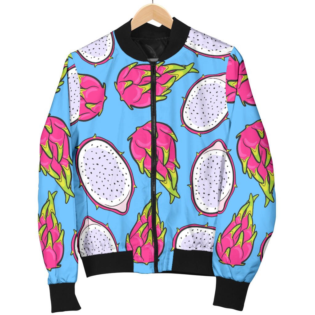 Dragonfruit Pattern Print Design DF04 Men Bomber Jacket
