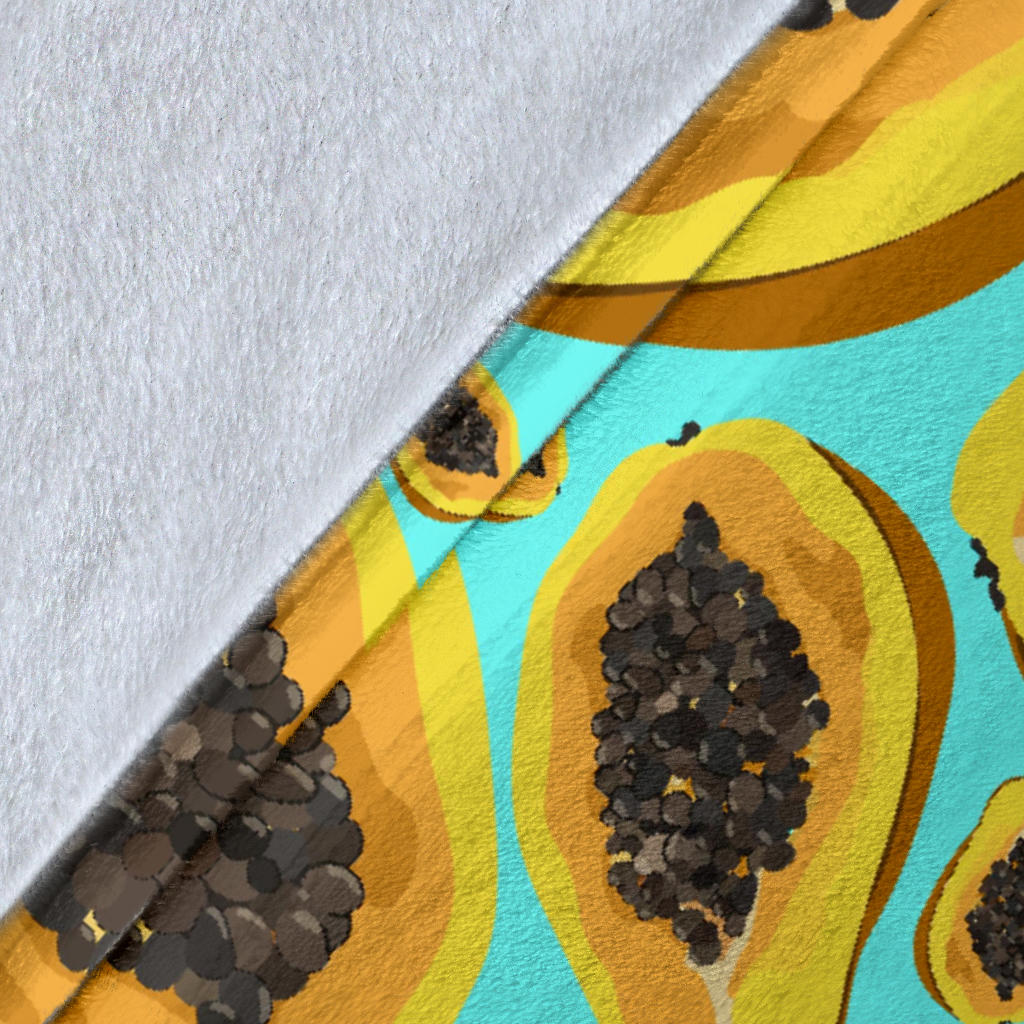 Papaya Pattern Print Design PP03 Fleece Blanket