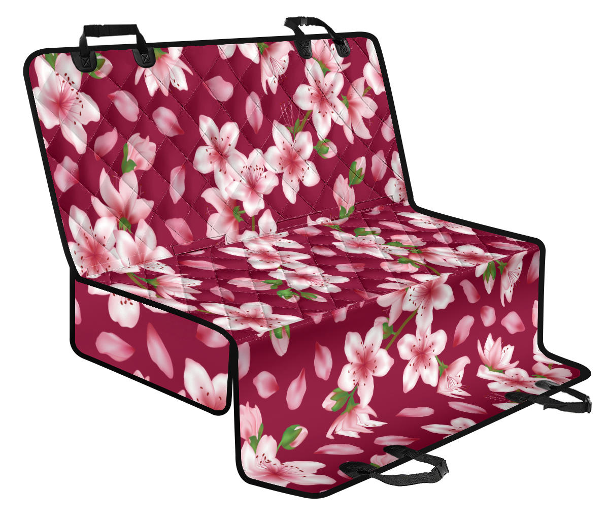 Cherry Blossom Pattern Print Design CB06 Rear Dog Seat Cover