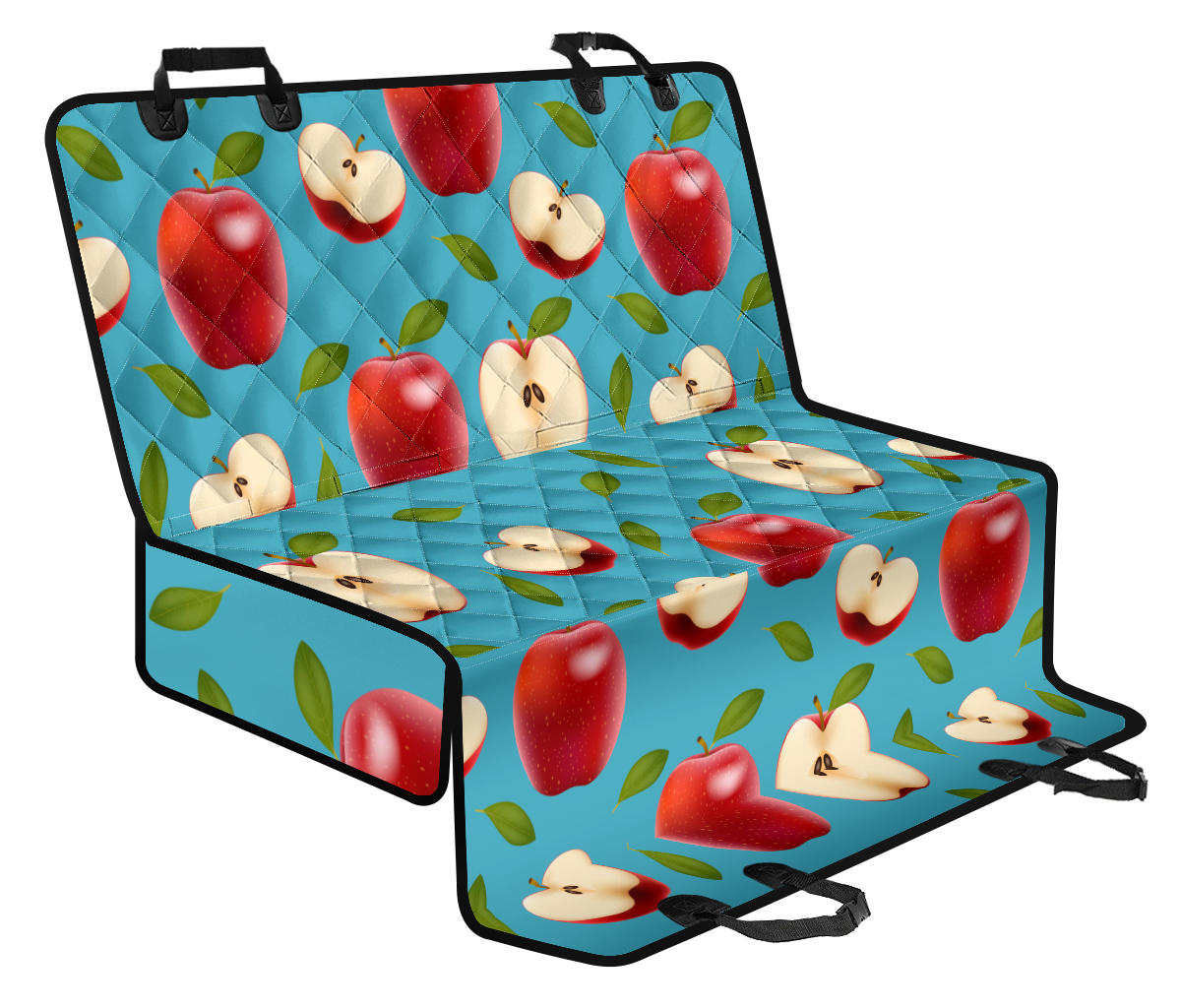 Apple Pattern Print Design AP012 Rear Dog Seat Cover