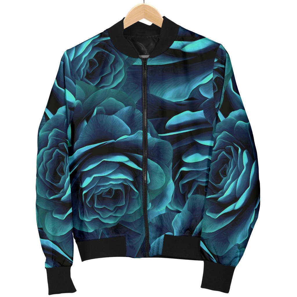 Camellia Pattern Print Design CM04 Women Bomber Jacket